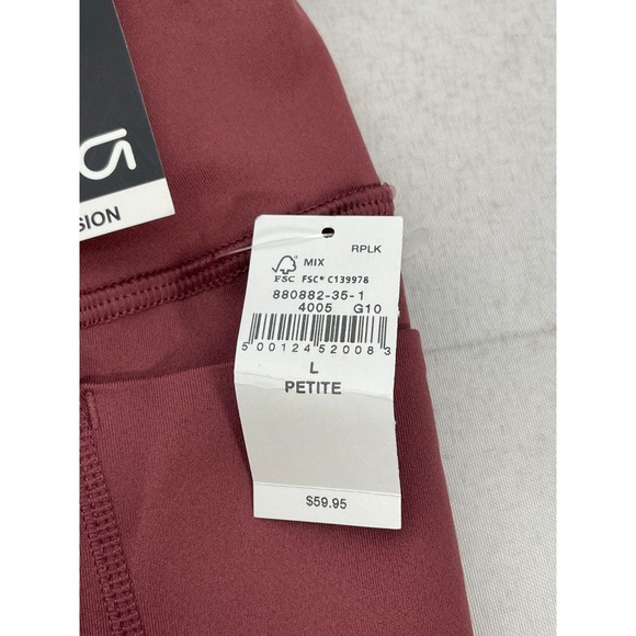 GapFit Recycled Power High Rise Full Length Maroon Legging Women's LARGE NWT - Picture 8 of 10